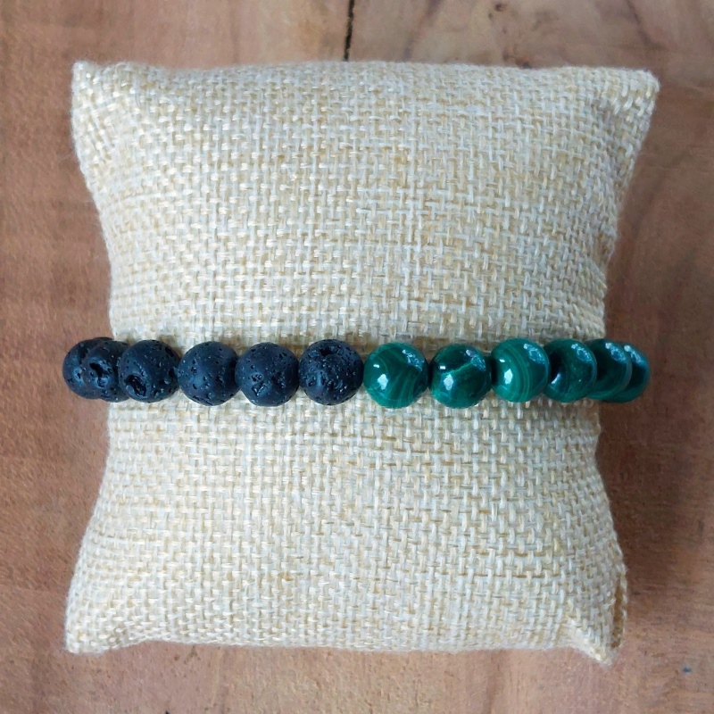 Malachite - Pierre de lave1