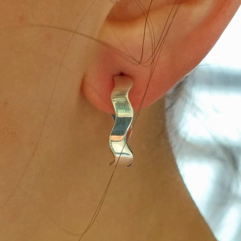 Boucles d'oreilles wavy 2